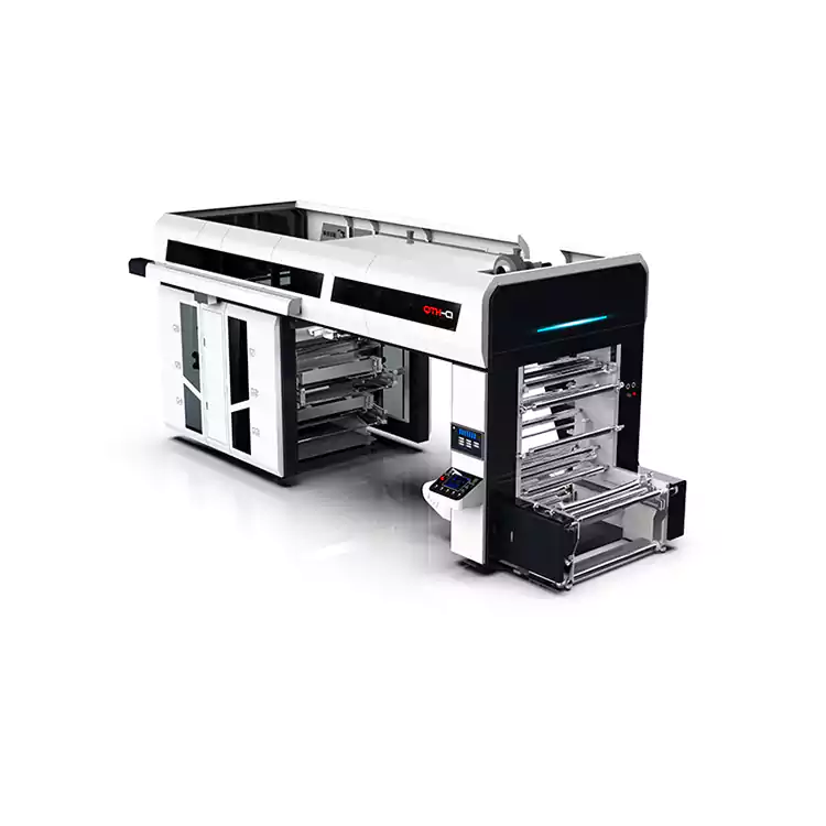 중앙 드럼 플렉소그래픽 6색 플라스틱 플렉소 인쇄 기계