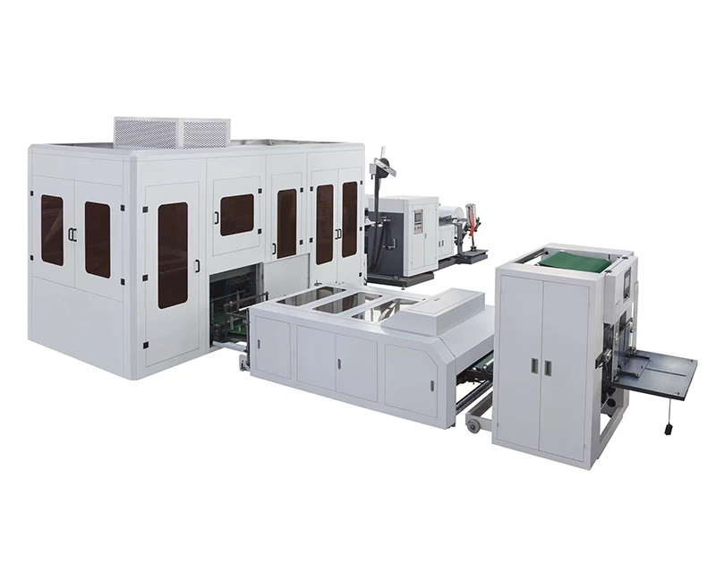 초음파 부직포 D 컷 및 박스형 가방 제작 기계